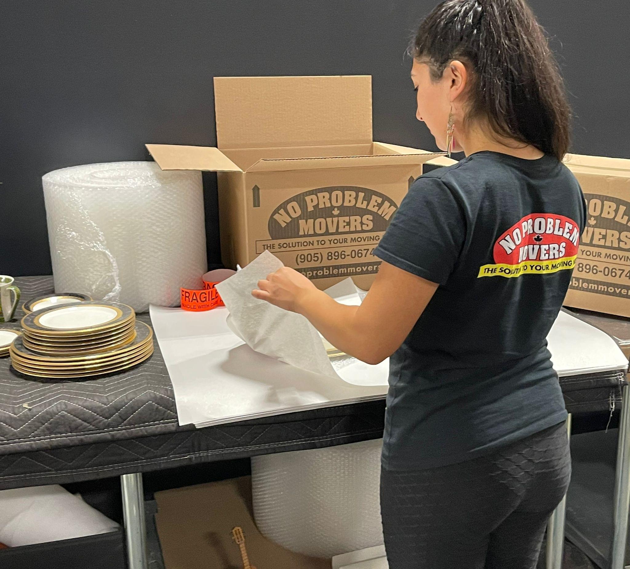 Customer WhatsApp testimonial for packing and moving services